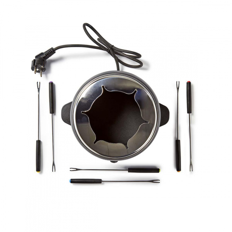 Nedis Fondue set | 6 Personer | 2.3 l | Justerbar temperaturkontroll | 800 W | Touch Handtag | Anti-halk botten | Överhettningsskydd Nedis Fondue set | 6 Personer | 2.3 l | Justerbar temperaturkontroll | 800 W | Touch Handtag | Anti-halk botten | Överhettningsskydd