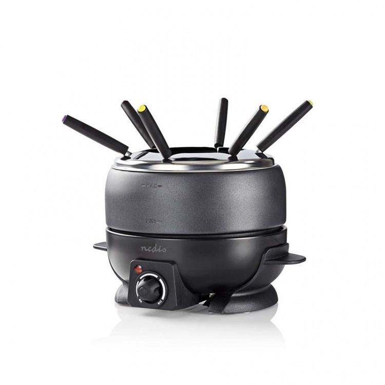 Nedis Fondue set | 6 Personer | 2.3 l | Justerbar temperaturkontroll | 800 W | Touch Handtag | Anti-halk botten | Överhettningsskydd Nedis Fondue set | 6 Personer | 2.3 l | Justerbar temperaturkontroll | 800 W | Touch Handtag | Anti-halk botten | Överhettningsskydd