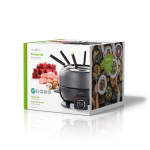 Nedis Fondue set | 6 Personer | 2.3 l | Justerbar temperaturkontroll | 800 W | Touch Handtag | Anti-halk botten | Överhettningsskydd Nedis Fondue set | 6 Personer | 2.3 l | Justerbar temperaturkontroll | 800 W | Touch Handtag | Anti-halk botten | Överhettningsskydd