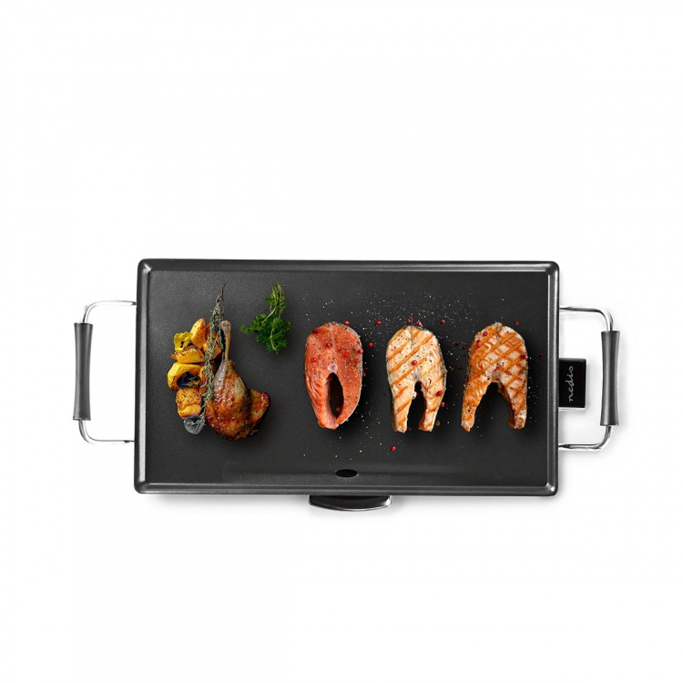 Nedis Teppanyaki Bordsgrill | Bakytan (l x b): 47.5 x 26.5 cm | 5 Värmeinställningar