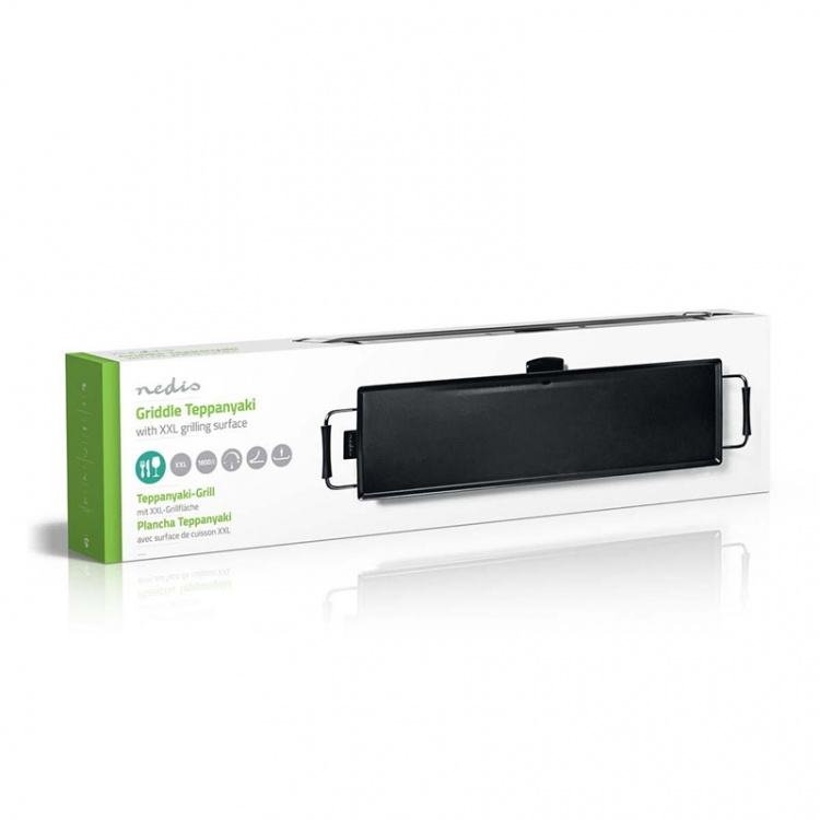 Nedis Teppanyaki Bordsgrill | Bakytan (l x b): 90 x 23 cm | 5 Värmeinställningar