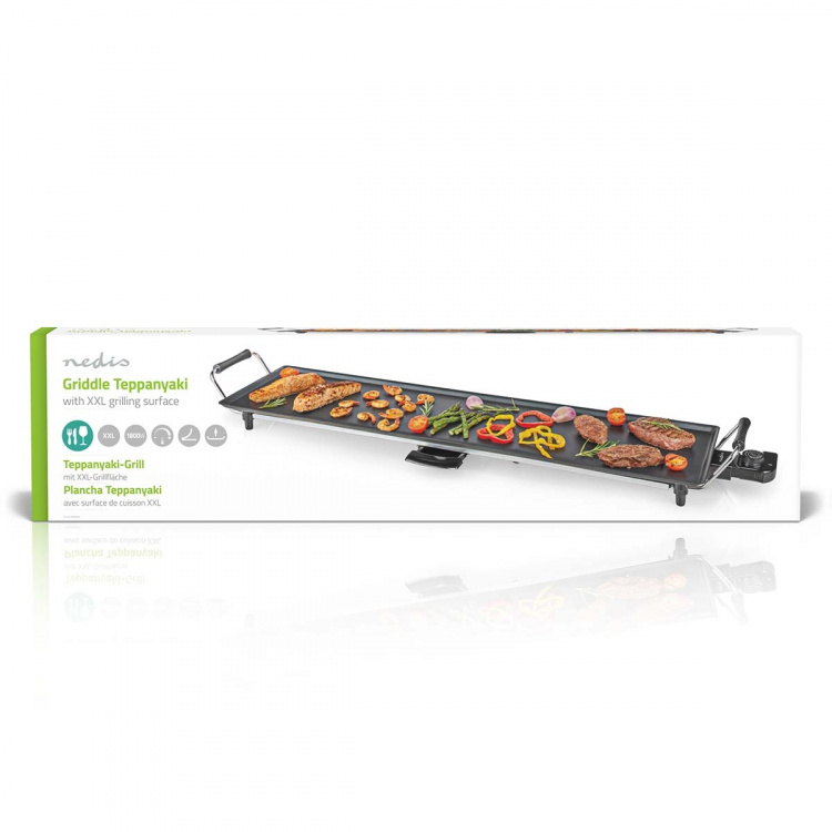 Nedis Teppanyaki Bordsgrill | Bakytan (l x b): 90 x 23 cm | 5 Värmeinställningar