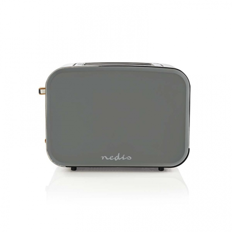 Nedis Brödrost | Soft Touch Serie | 2 Brödskivor | 2 Skivor | Brunhetsgrad: 6 | Avfrostingsfunktion | Grå Nedis Brödrost | Soft Touch Serie | 2 Brödskivor | 2 Skivor | Brunhetsgrad: 6 | Avfrostingsfunktion | Grå