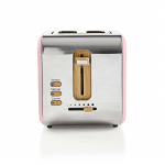 Nedis Brödrost med 2 breda uttag, 900W, Rosa, Soft-touch