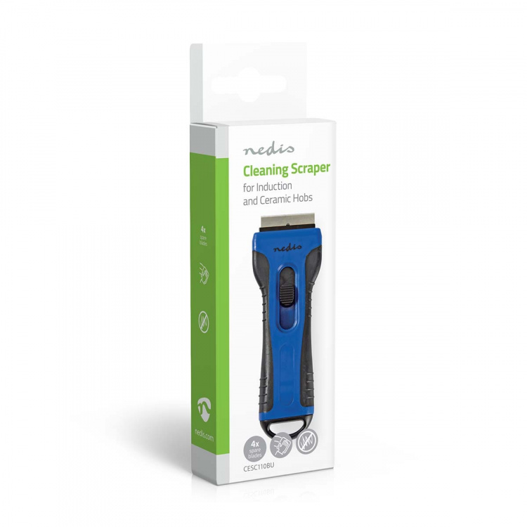 Nedis Rengörings skrapa | Keramikhäll | Blå / Svart | Plast