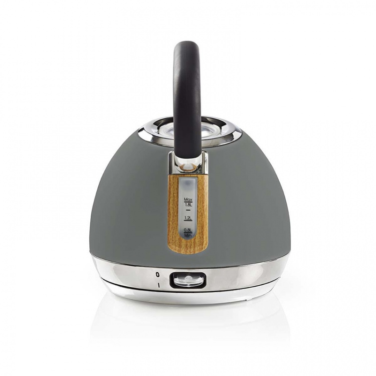 Nedis Vatten kokare | 1.8 l | Soft-Touch | Grå | Roterbar 360 grader | Dolt värmeelement | Strix® kontroll | Koka-tort funktion Nedis Vatten kokare | 1.8 l | Soft-Touch | Grå | Roterbar 360 grader | Dolt värmeelement | Strix® kontroll | Koka-tort funktion