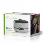 Nedis Ultrasonic Smyckes rengöring | Strömadapter | 230 V AC 50 Hz | 0.6 l | Vit