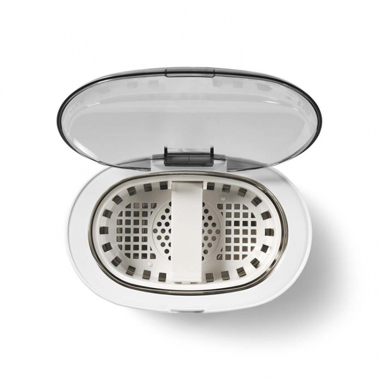 Nedis Ultrasonic Smyckes rengöring | Strömadapter | 230 V AC 50 Hz | 0.6 l | Vit