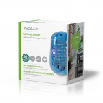 Nedis Mosquito Stop ljusfälla | 1 W | Lamptyp: Lysdiodlampa | Effektiv räckvidd: 20 m² | Blå / Vit