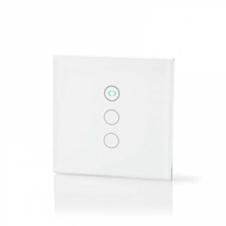 Nedis SmartLife Strömbrytare | Parasoll / Ridå / Slutare | Väggfäste | 300 W | Android™ / IOS | Glas | Vit Nedis SmartLife Strömbrytare | Parasoll / Ridå / Slutare | Väggfäste | 300 W | Android™ / IOS | Glas | Vit