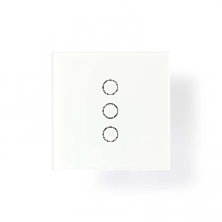 Nedis SmartLife Strömbrytare | Parasoll / Ridå / Slutare | Väggfäste | 300 W | Android™ / IOS | Glas | Vit Nedis SmartLife Strömbrytare | Parasoll / Ridå / Slutare | Väggfäste | 300 W | Android™ / IOS | Glas | Vit
