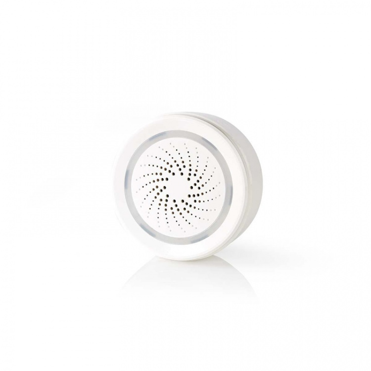 Nedis SmartLife-Siren | Strömadapter | 8 Ljud | 85 dB | Android™ / IOS | Vit Nedis SmartLife-Siren | Strömadapter | 8 Ljud | 85 dB | Android™ / IOS | Vit