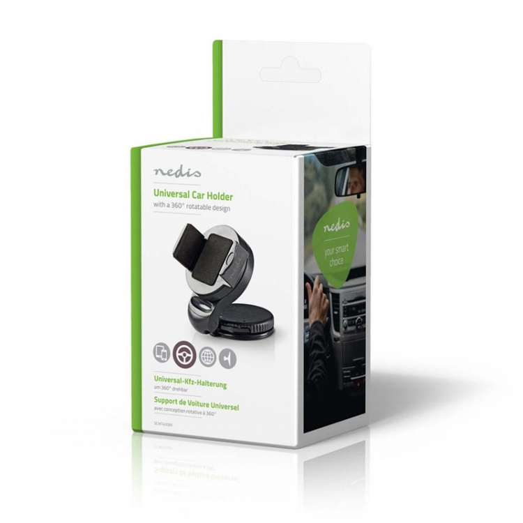 Smartphone bilhållare | Sugkopp | Vridbar 360° | 90° vinklingsbar Smartphone bilhållare | Sugkopp | Vridbar 360° | 90° vinklingsbar