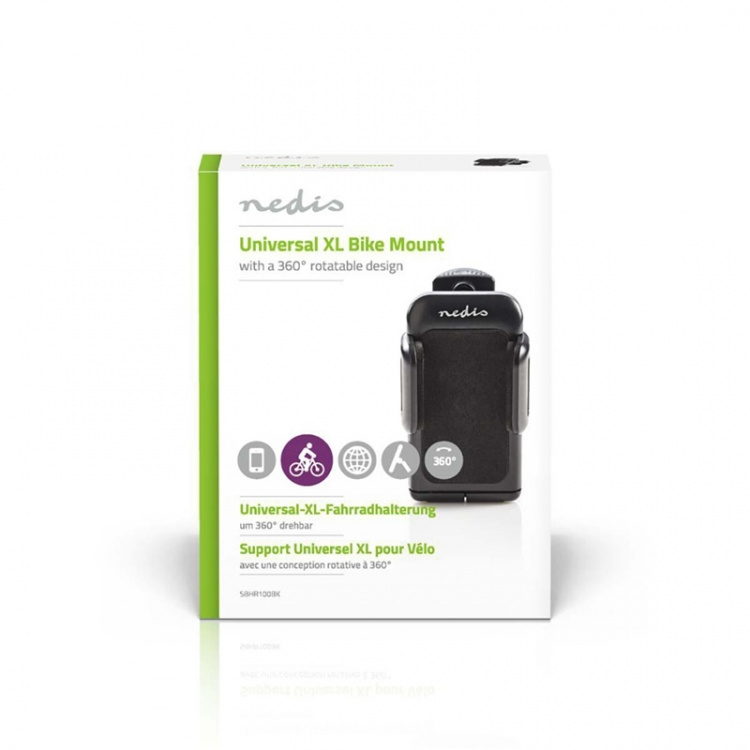 Universal XL Telefonfäste Cykel Använd Svart