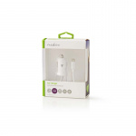 Nedis Billaddare | 12 W | 1x 2.4 A | Antal utgångar: 1 | Micro USB (Fast) Kabel | 1.00 m | Single Voltage Output