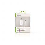 Nedis Billaddare | 12 W | 1x 2.4 A | Antal utgångar: 1 | Micro USB (Fast) Kabel | 1.00 m | Single Voltage Output