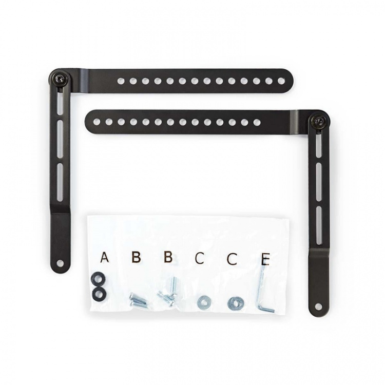 Nedis Soundbar Fäste | Kompatibel med: Universell | Ansluten till TV:n | 10 kg | Roterbar | Stål | Svart