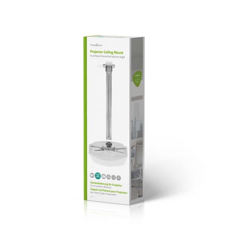 Nedis Projektor Fäste | Fullständigt justerbar | 10 kg | Roterbar | Går att tilta | Stål | Silver Nedis Projektor Fäste | Fullständigt justerbar | 10 kg | Roterbar | Går att tilta | Stål | Silver
