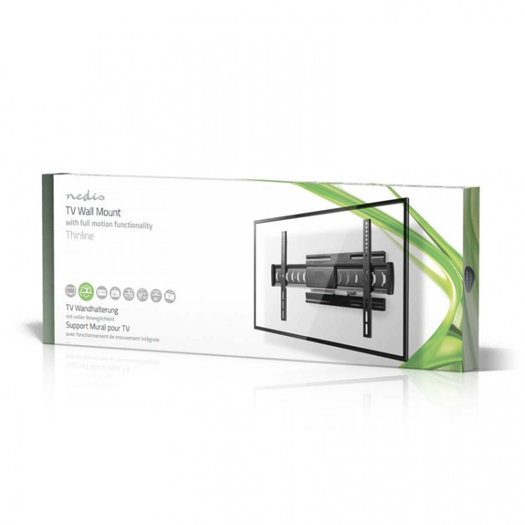 Helt rörligt TV-väggfäste | 37-70 tum | Max 30 kg | 6 ledpunkter