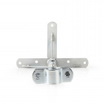 Nedis Satellite väggfäste | Minsta väggdistans: 550 mm | Maximalt väggavstånd: 950 mm | Avstånd till vägg: 0.00 mm | Diameterklämma: 32 - 42 mm | Stål | Silver