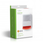 Nedis Dummy Säkerhets siren | IP44 | Batteridriven | Utomhus | Orange / Vit