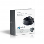 Nedis CCTV kamerakabel | BNC / DC | 10.0 m | Rund | PVC | Svart | Presentbox