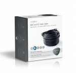 Nedis CCTV kamerakabel | BNC / DC | 20.0 m | Rund | PVC | Svart | Presentbox