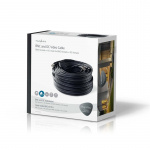 Nedis CCTV kamerakabel | BNC / DC | 30.0 m | Rund | PVC | Svart | Presentbox