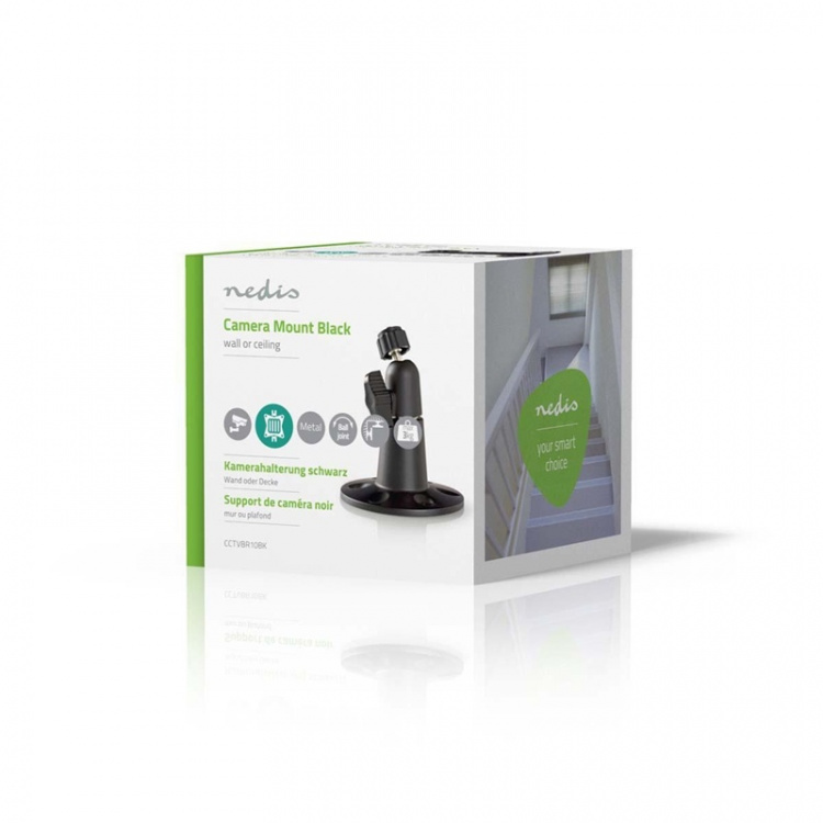 Nedis Kamerahållare | Lutningsvinkel: 90 ° | Maxvikt: 3 kg | Stål | Svart Nedis Kamerahållare | Lutningsvinkel: 90 ° | Maxvikt: 3 kg | Stål | Svart