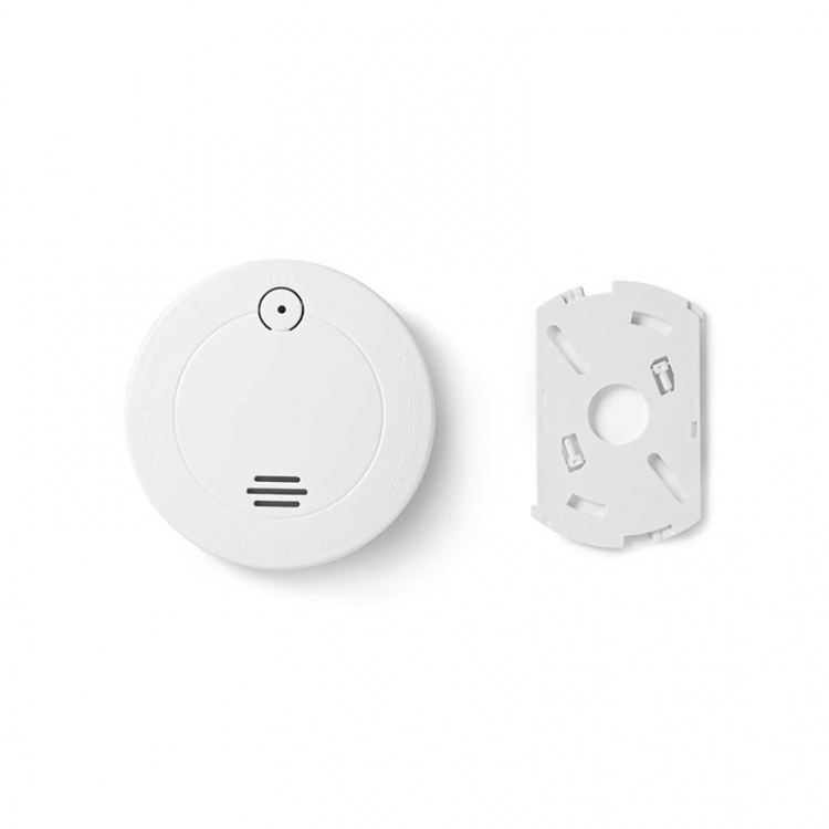 Nedis Röklarm | Batteridriven | Batterilängd upp till: 1 år | EN 14604 | Med testknapp | 85 dB | ABS | Vit