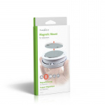 Nedis Montering av detektor | Diameter: 70 mm | Magnetisk | Tejp | Silver