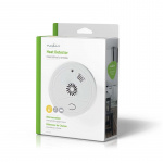 Nedis Värme Alarm | Batteridriven | Batterilängd upp till: 1 år | Med testknapp | 85 dB | ABS | Vit