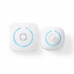 Nedis Rörelsedetektor Larm | Batteridriven | 6x AA/LR6 | 85 dB | Detektorområde: 6 m | Vägg | Blå / Vit