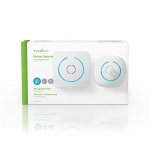 Nedis Rörelsedetektor Larm | Batteridriven | 6x AA/LR6 | 85 dB | Detektorområde: 6 m | Vägg | Blå / Vit