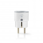 Nedis SmartLife Smart Plug | Wi-Fi | IP21 | Strömmätare | 2500 W | Jordad kontakt / Typ F (CEE 7/7) | -10 - 40 °C | Android™ / IOS | Vit | 1 st