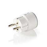 Nedis SmartLife Smart Plug | Wi-Fi | IP21 | Strömmätare | 2500 W | Jordad kontakt / Typ F (CEE 7/7) | -10 - 40 °C | Android™ / IOS | Vit | 1 st