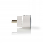 Nedis SmartLife Smart Plug | Wi-Fi | IP21 | Strömmätare | 2500 W | Jordad kontakt / Typ F (CEE 7/7) | -10 - 40 °C | Android™ / IOS | Vit | 1 st
