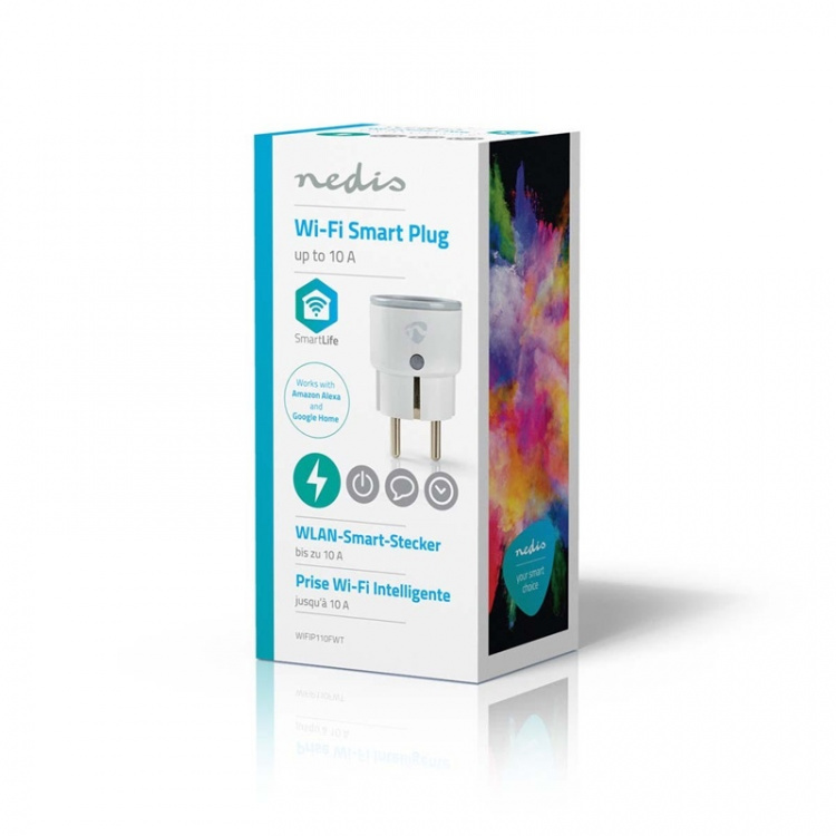 Nedis SmartLife Smart Plug | IP21 | Strömmätare | 2500 W | Jordad kontakt / Typ F (CEE 7/7) | -10 - 40 °C | Android™ / IOS | Vit | 1 st Nedis SmartLife Smart Plug | IP21 | Strömmätare | 2500 W | Jordad kontakt / Typ F (CEE 7/7) | -10 - 40 °C | Android™ / IOS | Vit | 1 st
