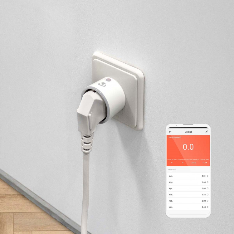 Nedis SmartLife Smart Plug | IP21 | Strömmätare | 2500 W | Jordad kontakt / Typ F (CEE 7/7) | -10 - 40 °C | Android™ / IOS | Vit | 1 st Nedis SmartLife Smart Plug | IP21 | Strömmätare | 2500 W | Jordad kontakt / Typ F (CEE 7/7) | -10 - 40 °C | Android™ / IOS | Vit | 1 st