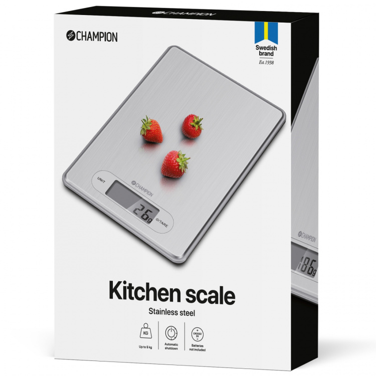 Champion Köksvåg Rostfri 5kg KV210 Champion Köksvåg Rostfri 5kg KV210