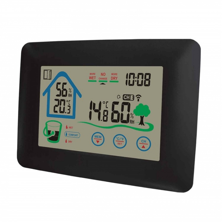 Denver Väderstation Klocka Inne/Ute-givare WS-520 Svart Denver Väderstation Klocka Inne/Ute-givare WS-520 Svart