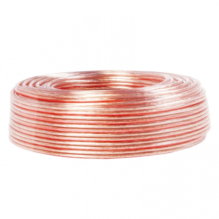 LogiLink Högtalarkabel 2x2,5 mm² 25m Transparent