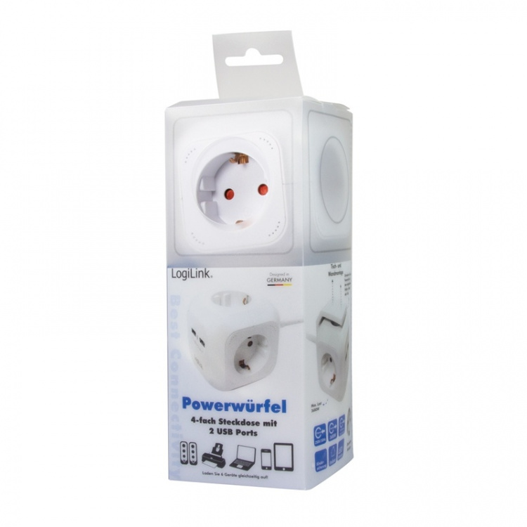 LogiLink Power Cube Multi-grenuttag