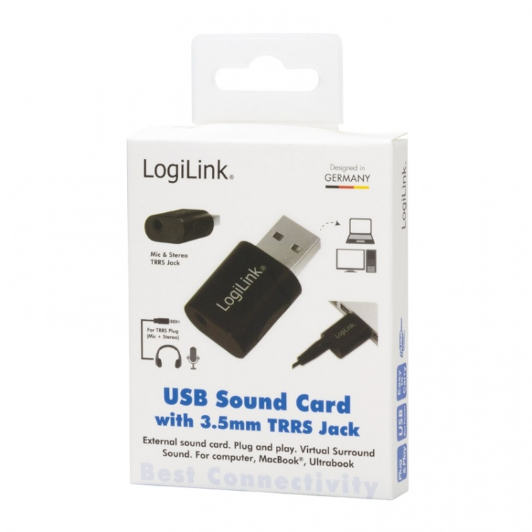 LogiLink USB-ljudkort 3,5mm-uttag