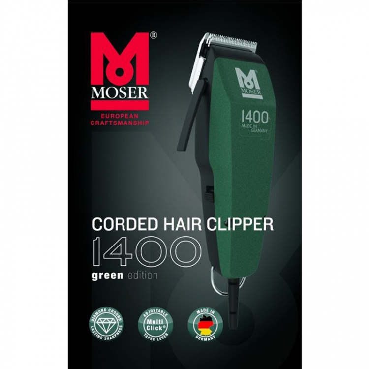 Moser Hårklippare 1400 Edition Green