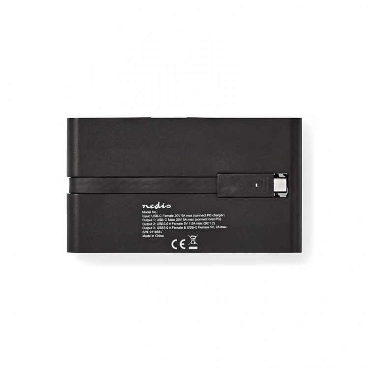 Dockningsstation | USB typ C | 2x USB-C/2x USB 3.0/VGA/HDMI/Kortläsare/Gigabit E