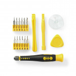 Nedis Phone/tablet repair set | 17-in-1 | Läsplatta / PC / Smartphone | Philips bits | Slitsade bits | Pentalobe-bits | Tri-wing-bits Nedis Phone/tablet repair set | 17-in-1 | Läsplatta / PC / Smartphone | Philips bits | Slitsade bits | Pentalobe-bits | Tri-wing-bits
