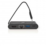 Datorhubb | USB typ C | USB-C/USB 3.0/HDMI/Gigabit Ethernet