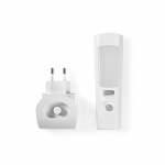 Nedis Orientering LED-ljus och ficklampa | Strömadapter | 220 - 240 V AC 50 Hz | 1.3 W | Uppladdningsbara | Angivet ljusflöde: 37 lm | Belysningsräckvidd: 3 m | Strålvinkel: 71 ° | LED-fackla