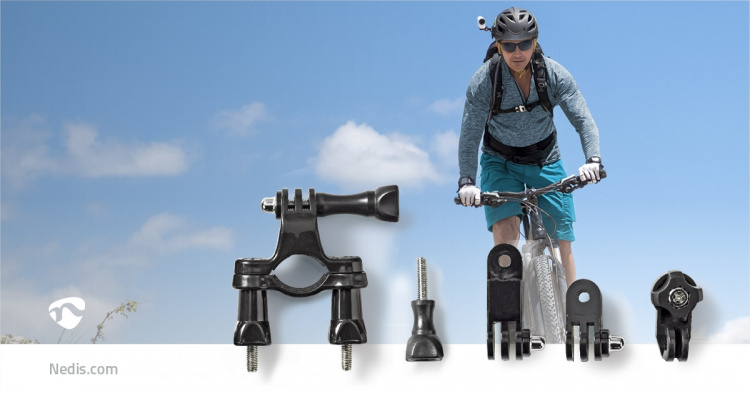 Nedis Action Kamera Fäste | Cykelhandtag | Svart